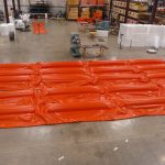 Modular inflatable protection barrier